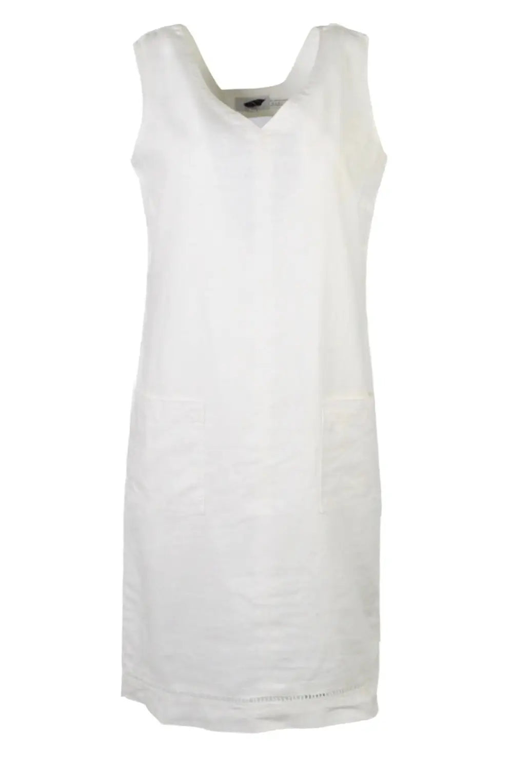 Secret Label Sleeveless Linen V Neck Dress