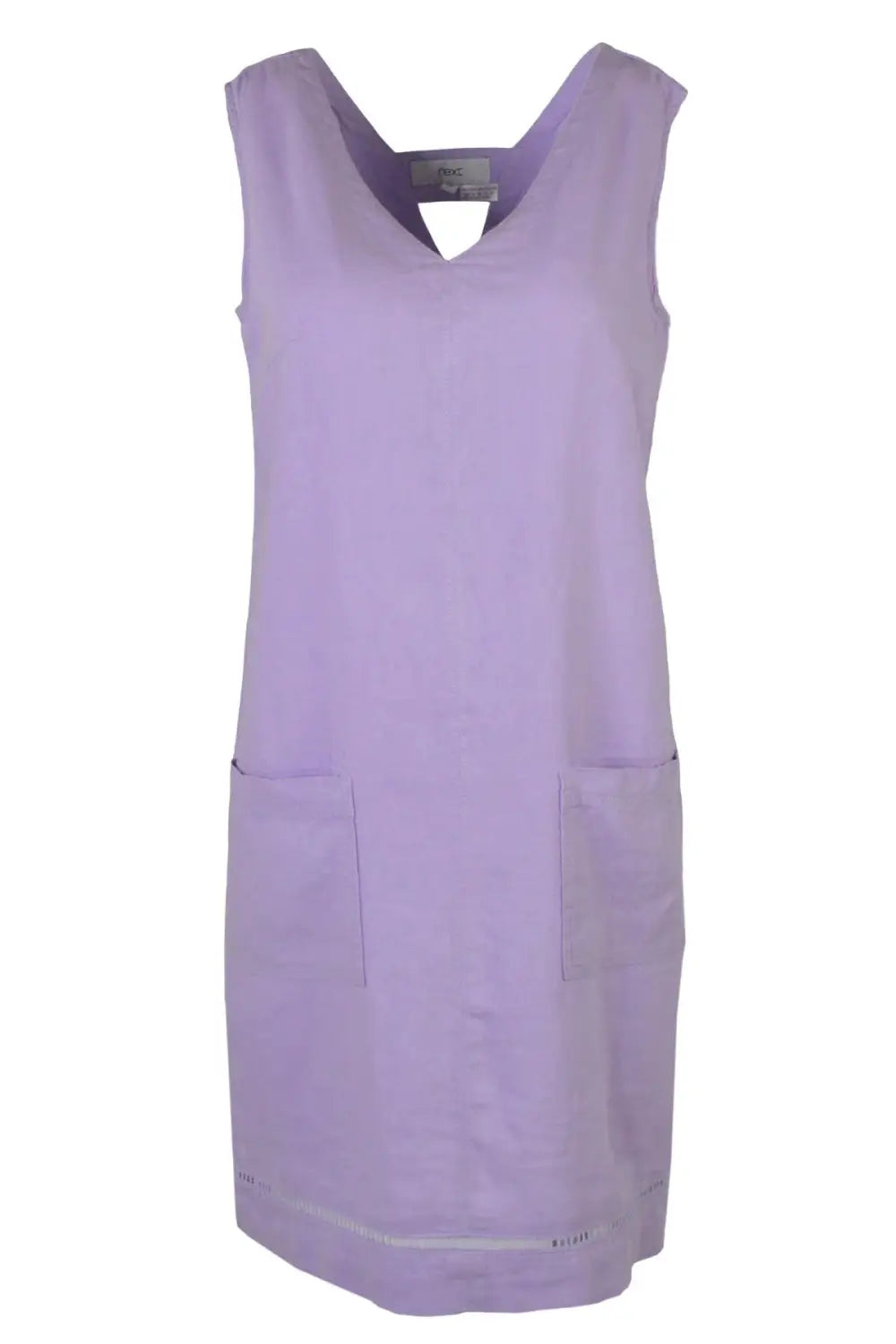 Secret Label Sleeveless Linen V Neck Dress