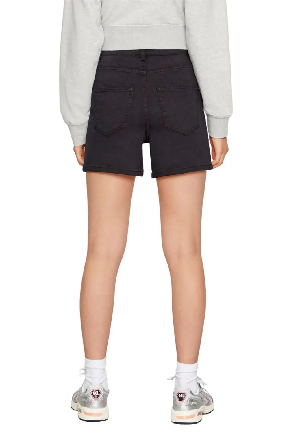 High rise stretch denim 2025 shorts