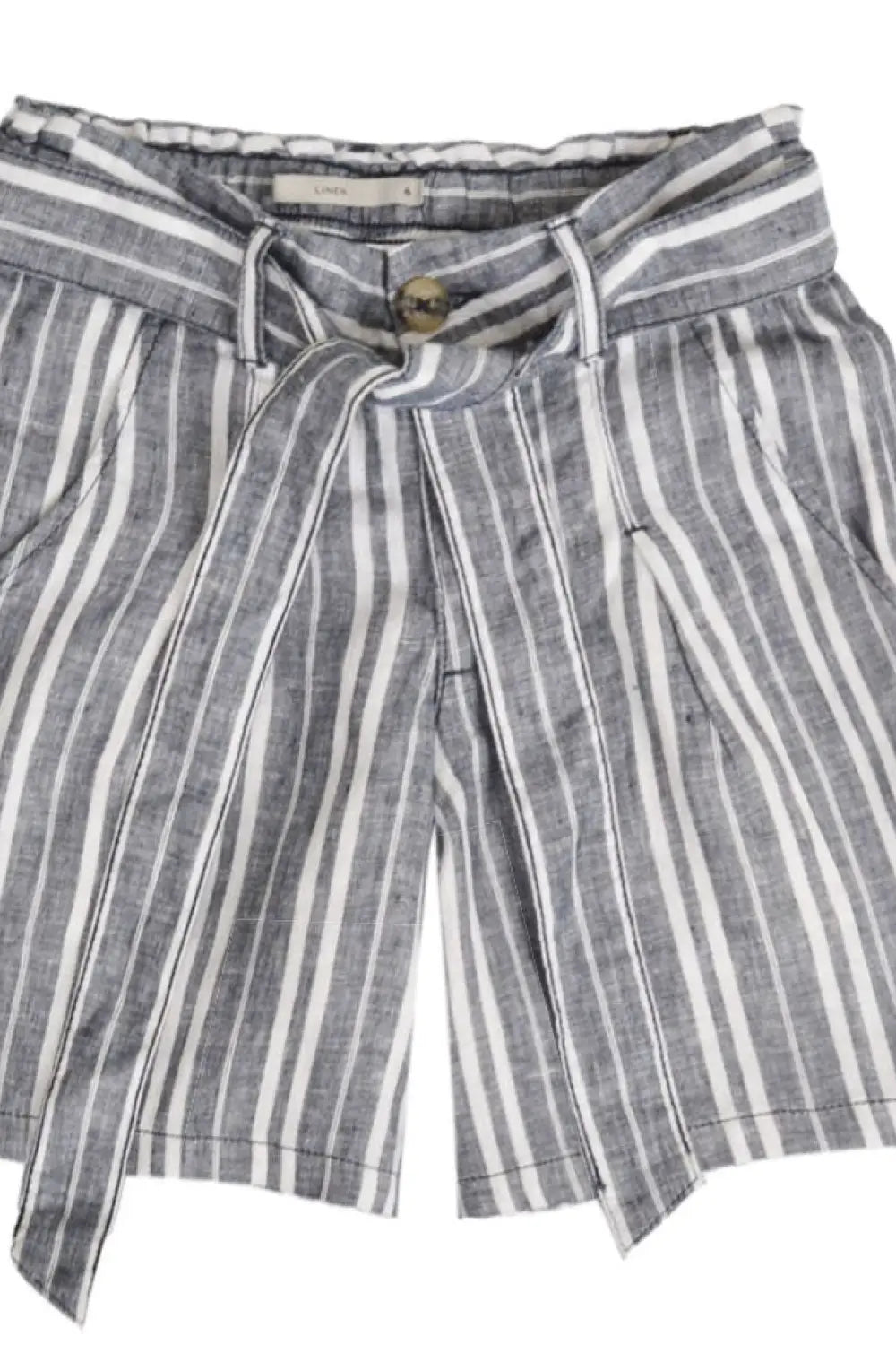 Secret Label Striped Linen Shorts