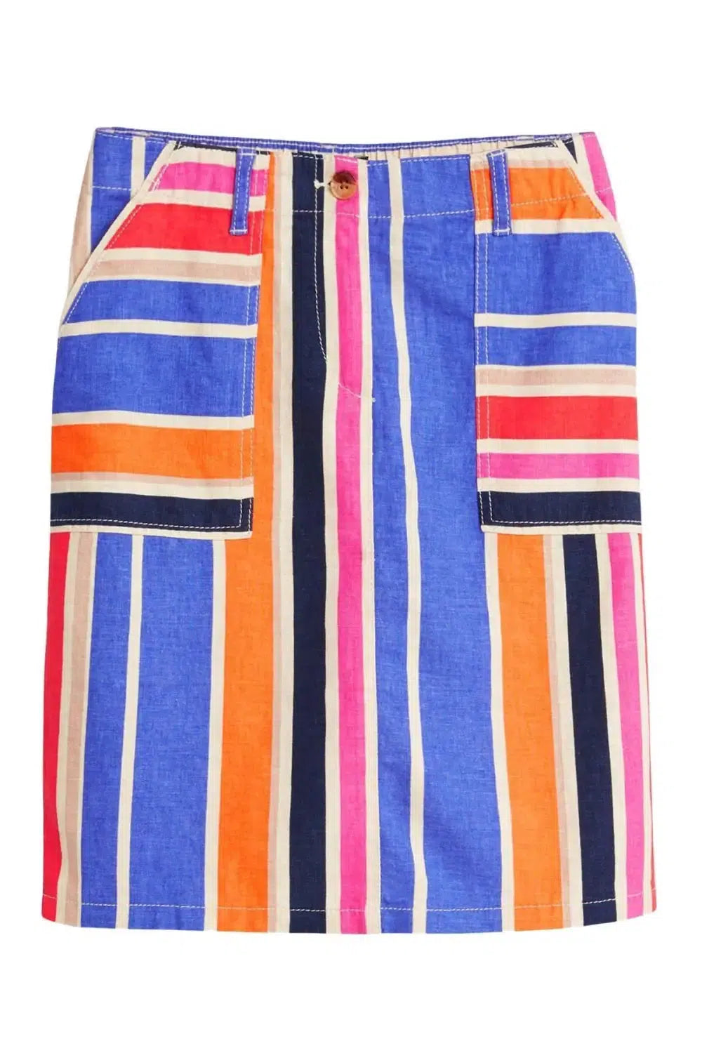 Secret Label Striped Linen Skirt