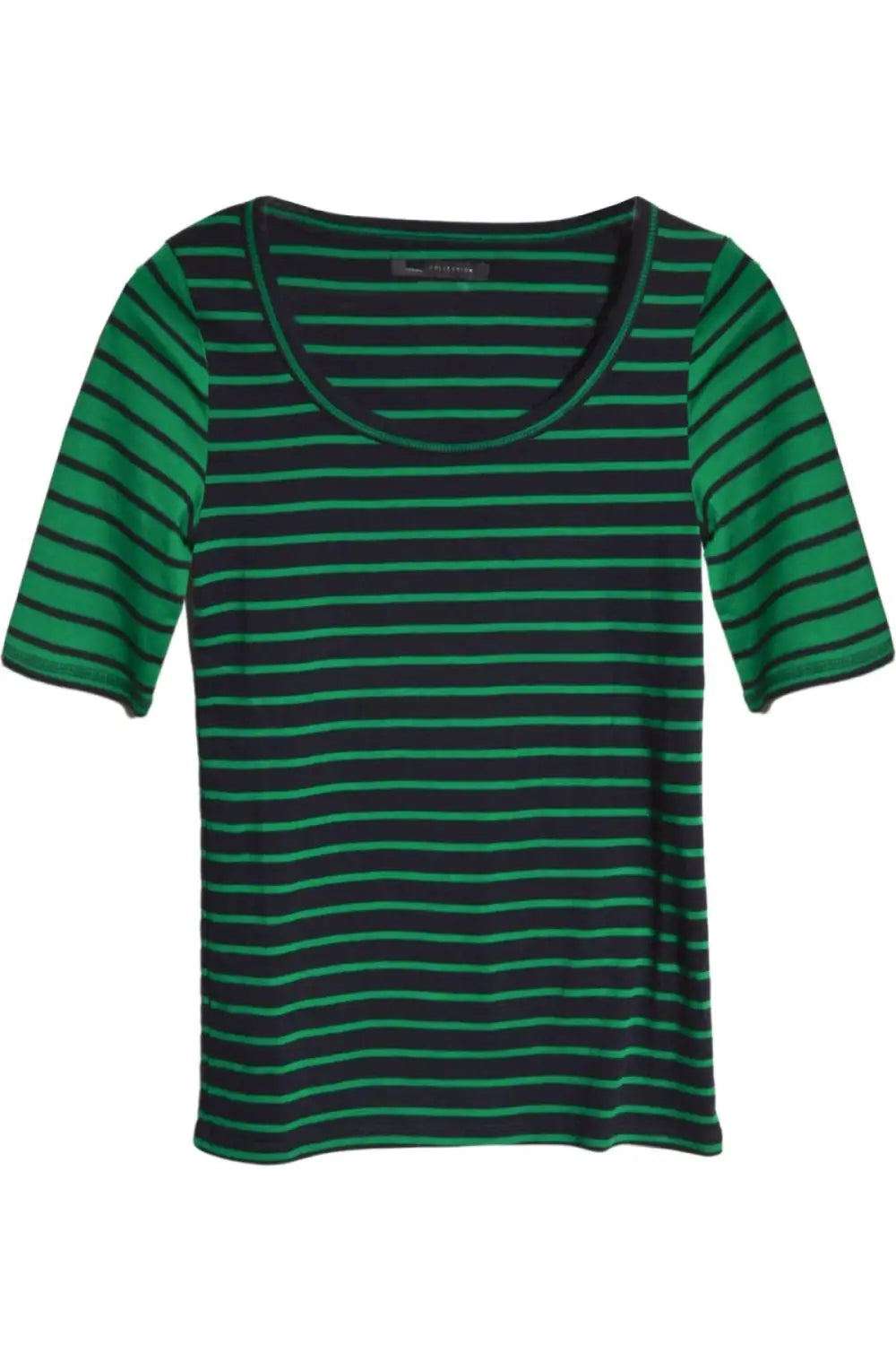 M&S Striped Scoop Neck T-Shirt