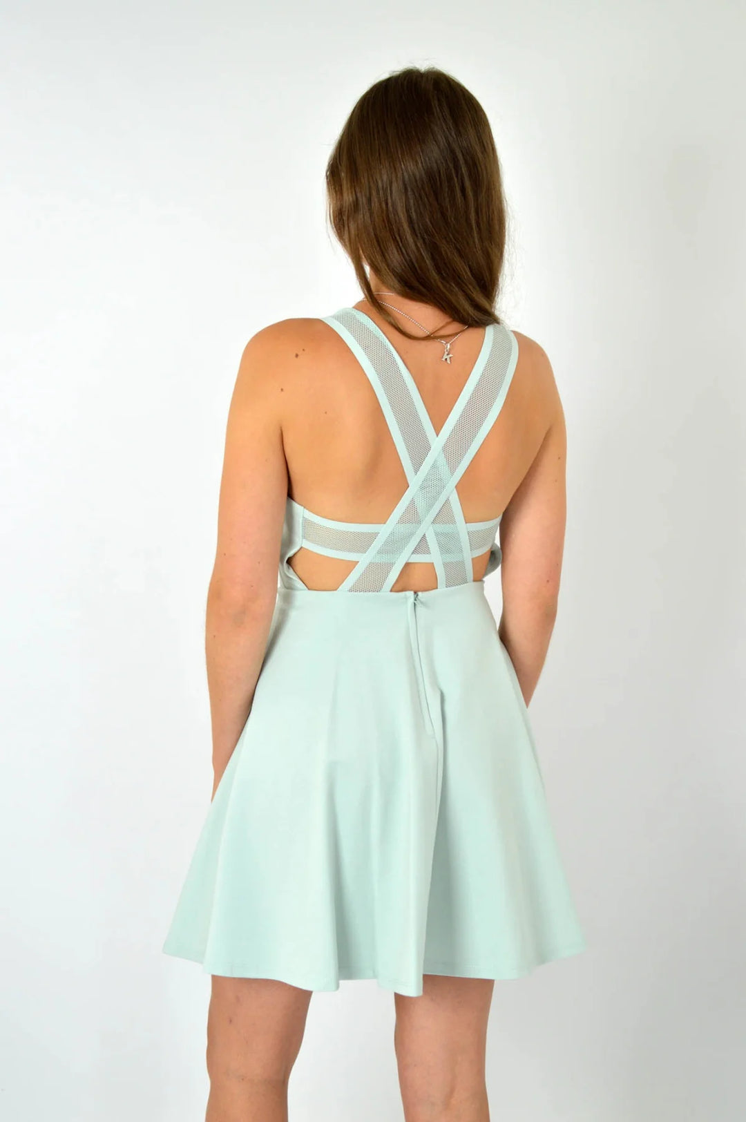 pinafore skater dress Pinafore Midi Skater Dress