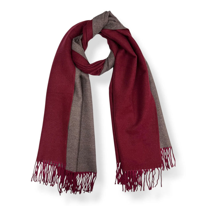 Two Tone Cashmere Blend Scarf