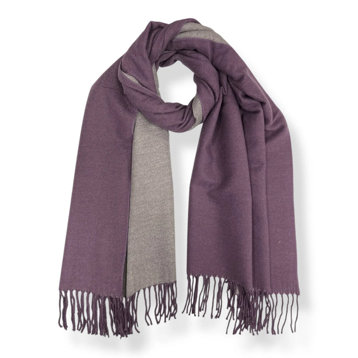 Two Tone Cashmere Blend Scarf