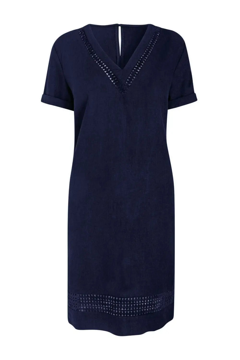 V Neck Linen Tunic Dress – Secret Label