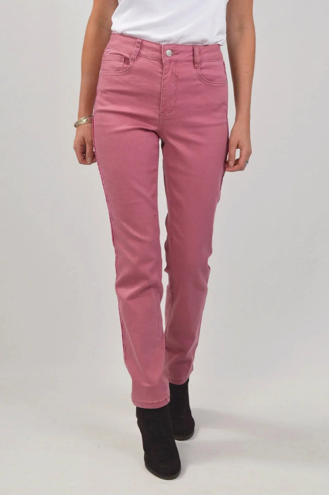 Jeans with velvet stripe shop