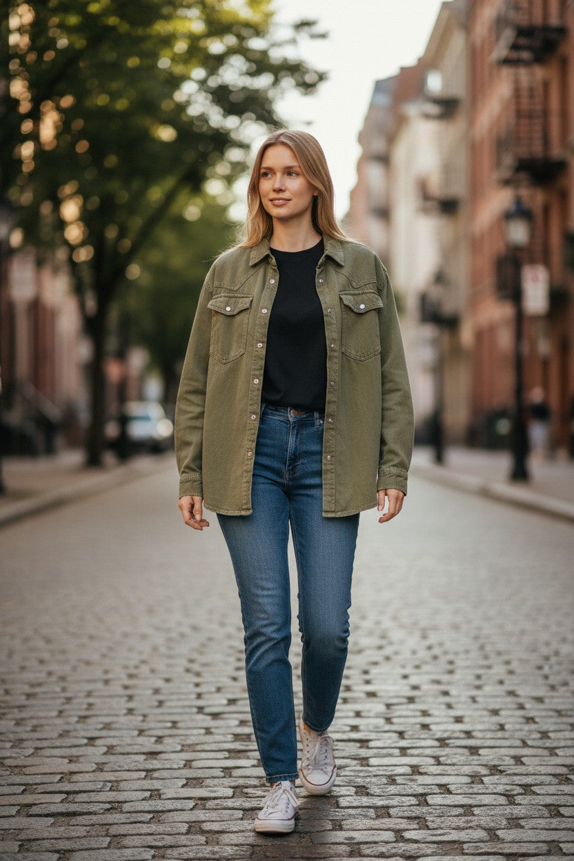 Oversize Denim Shirt