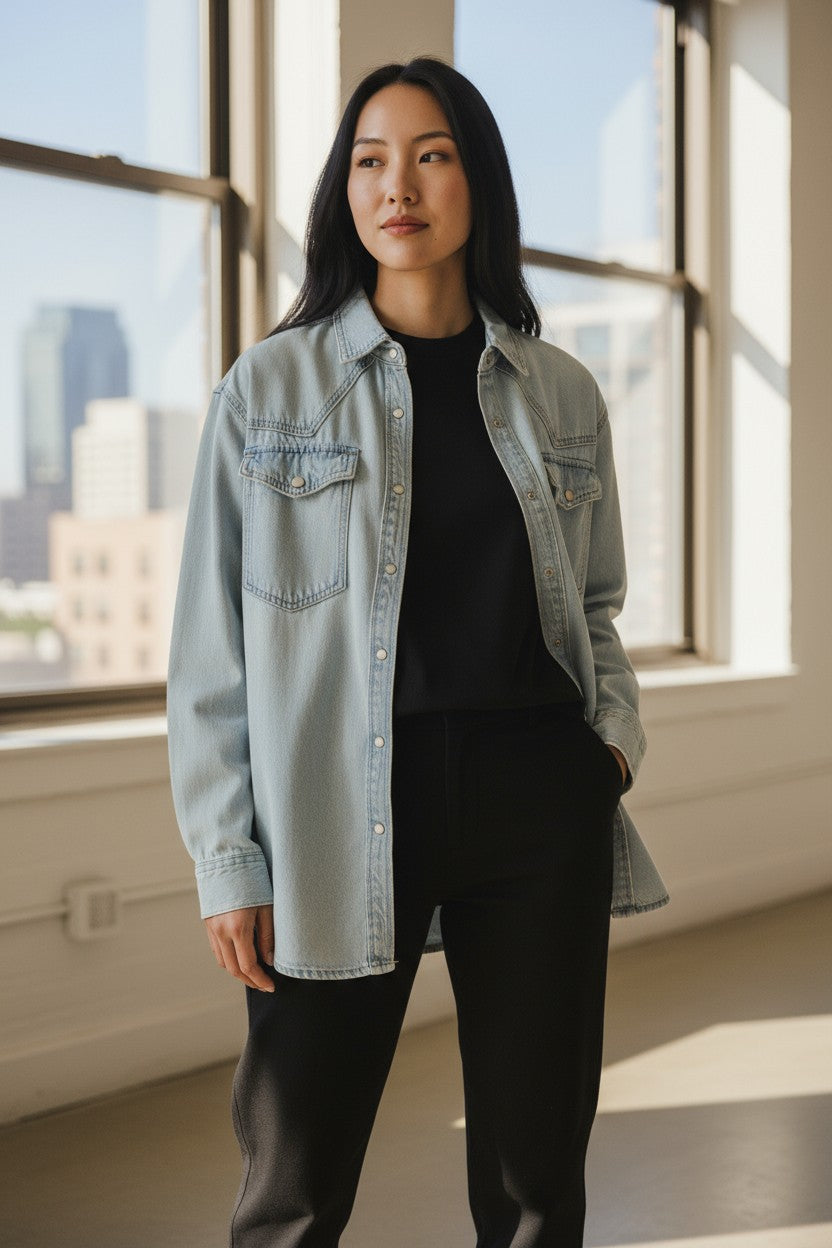 Oversize Denim Shirt