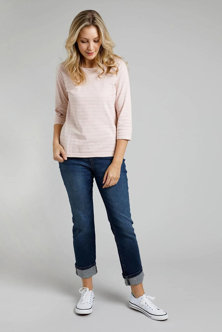 Weird Fish Self Stripe Texture Top