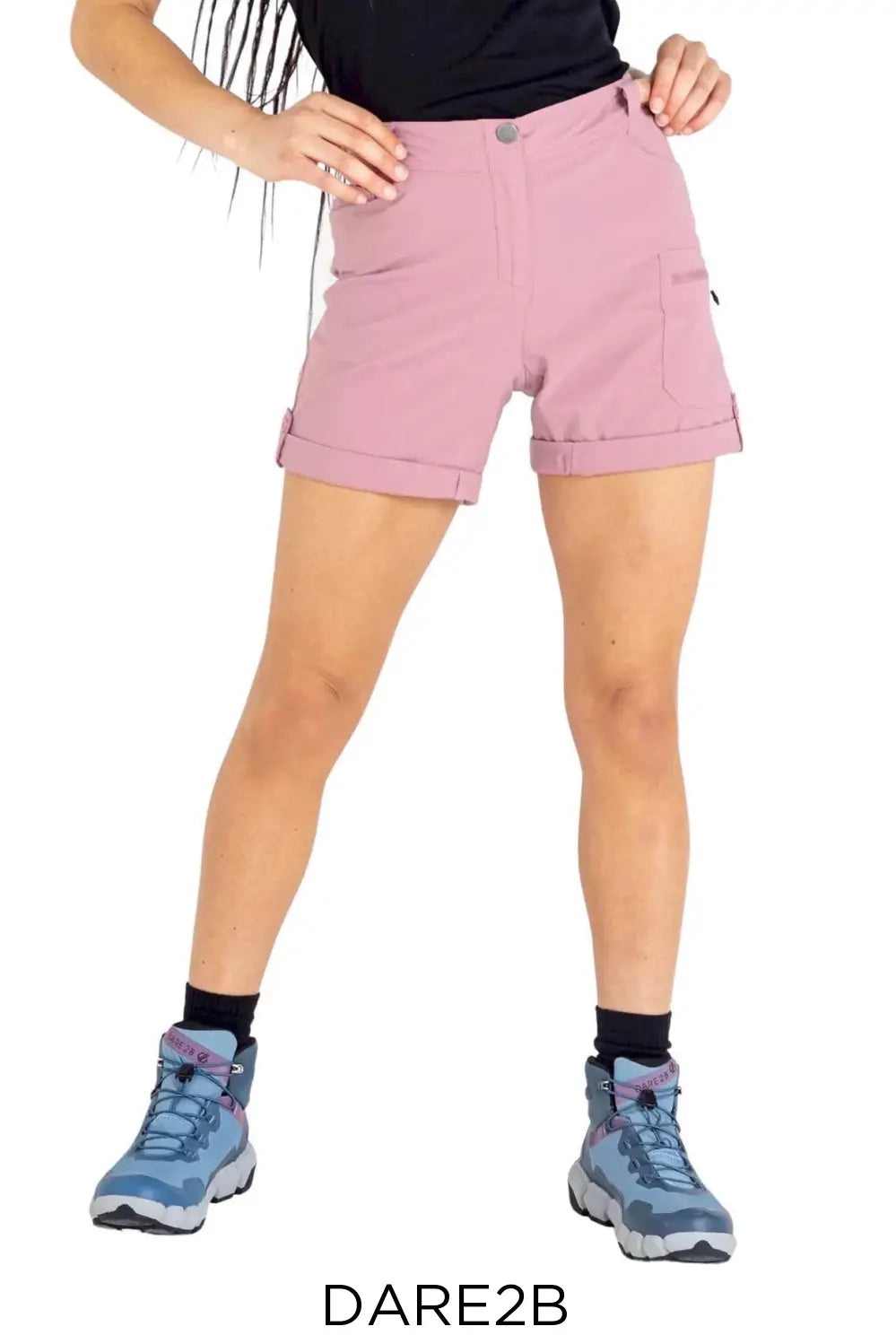 Dare2B Womens Sports Shorts Dusky Pink / 8