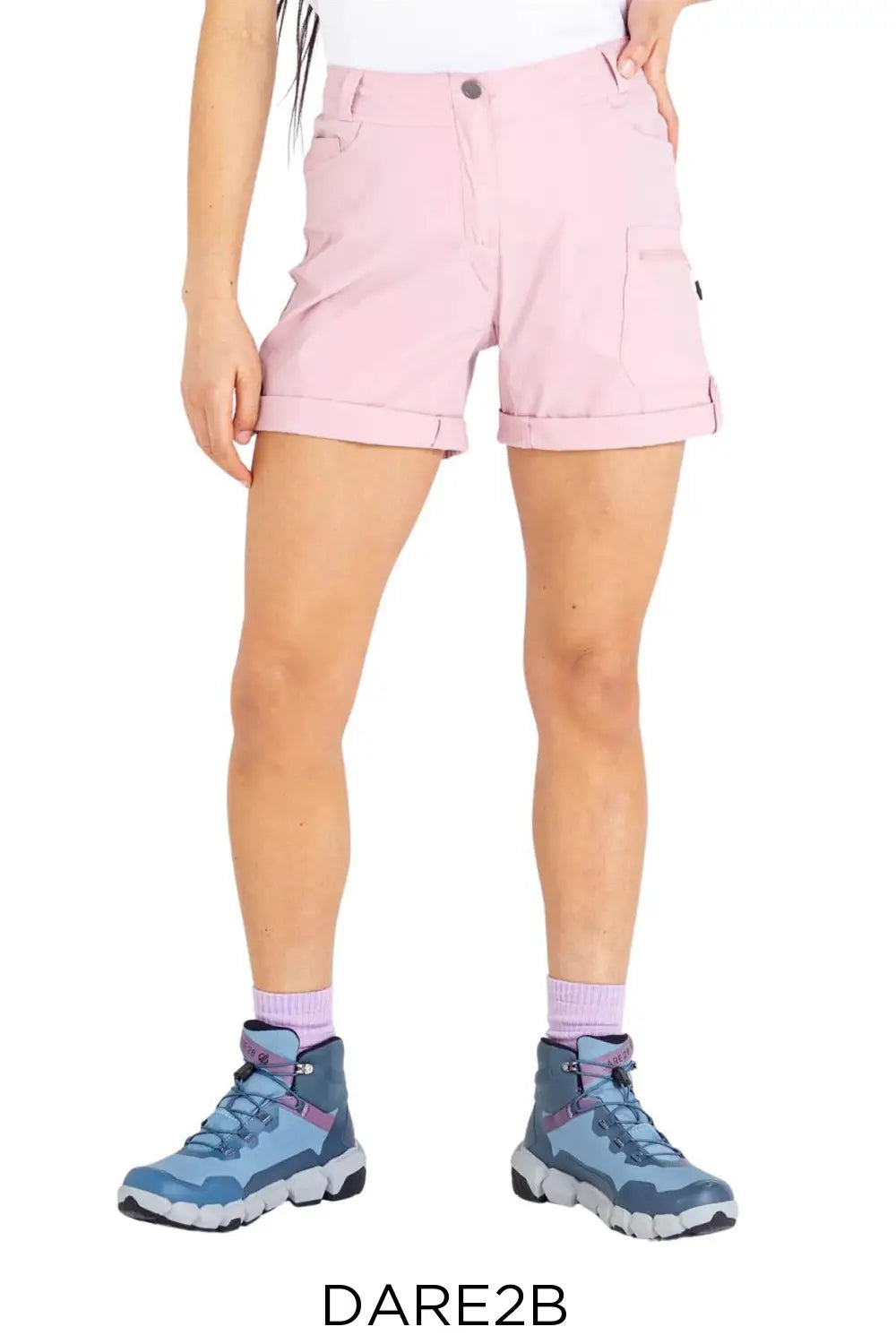 Dare2B Womens Sports Shorts Pale Pink / 8