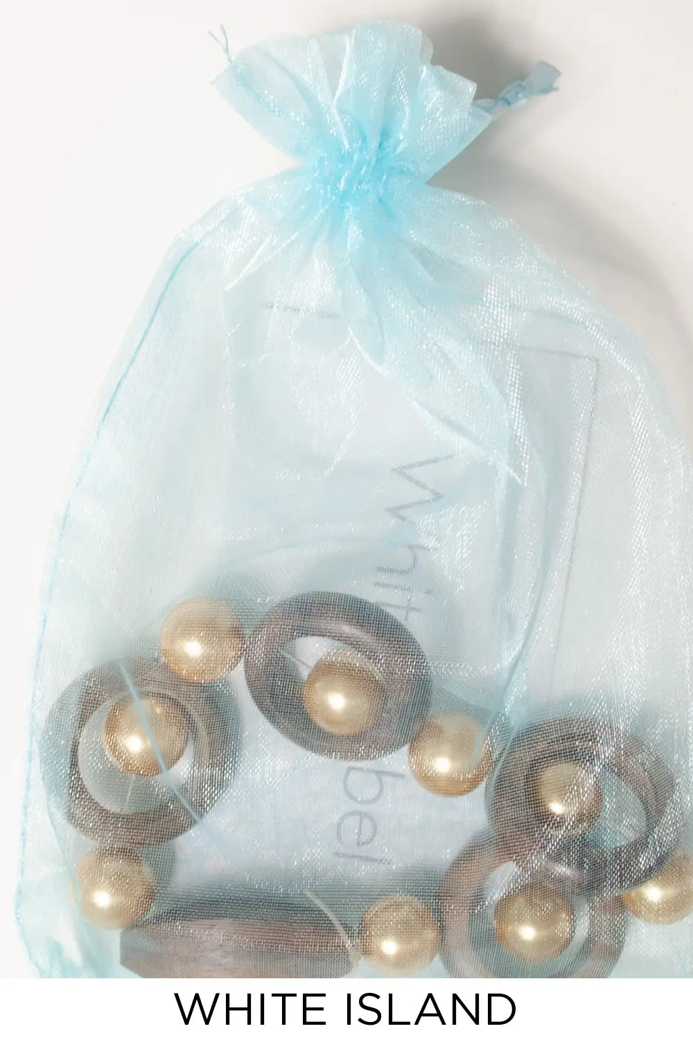 White Island Wooden Bracelet