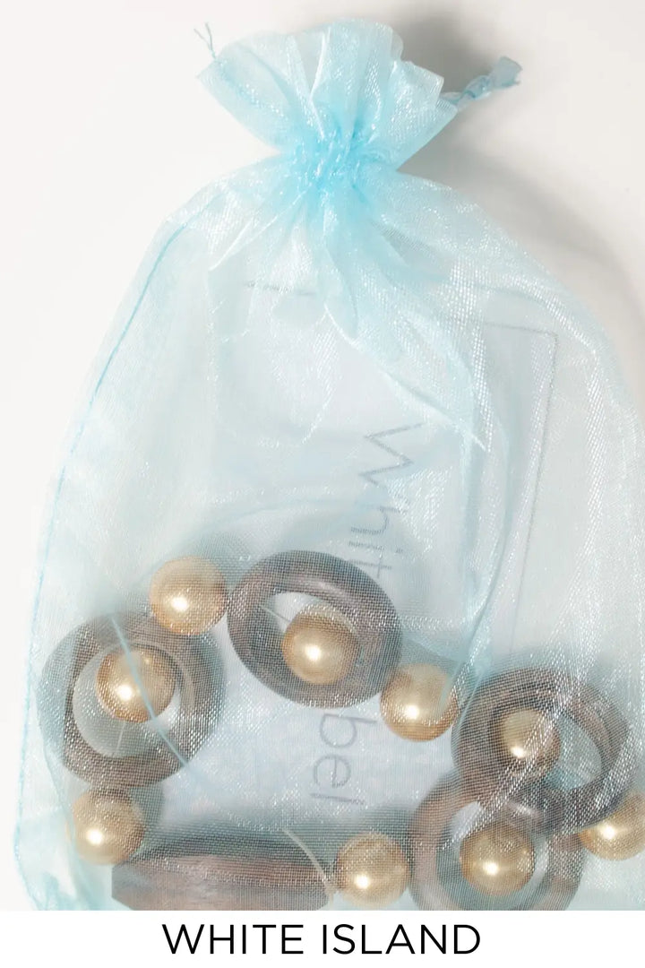 White Island Wooden Bracelet