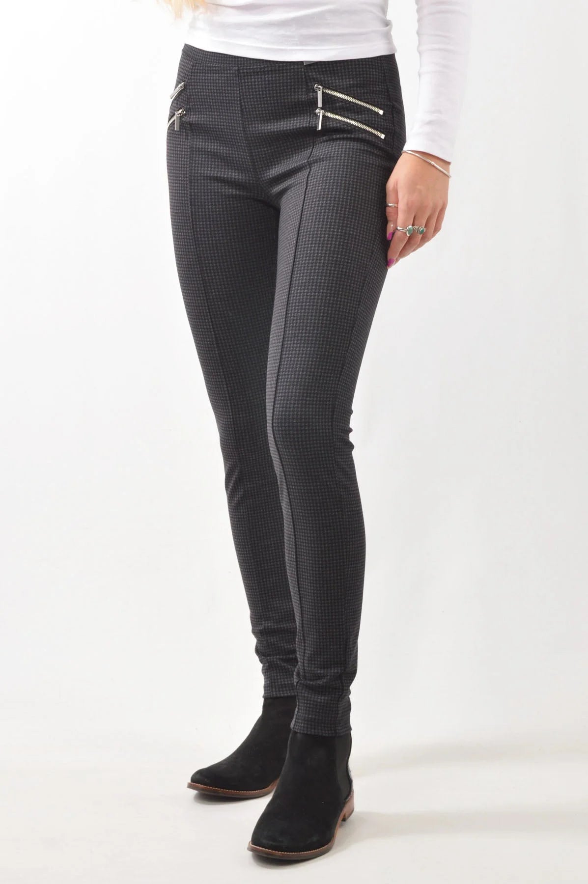 Dogtooth skinny trousers 2024 womens